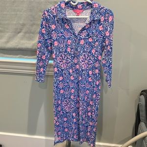 Lilly Pulitzer 3/4 sleeve jersey knit cotton/modal dress, Size small